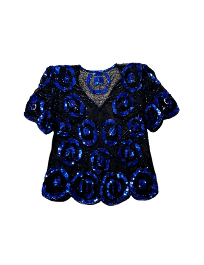 "LUMINANCE" Sequin Transparent Top